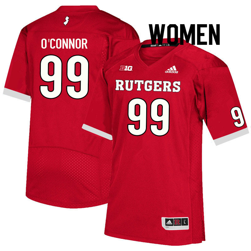 Women #99 Michael O'Connor Rutgers Scarlet Knights College Football Jerseys Sale-Scarlet